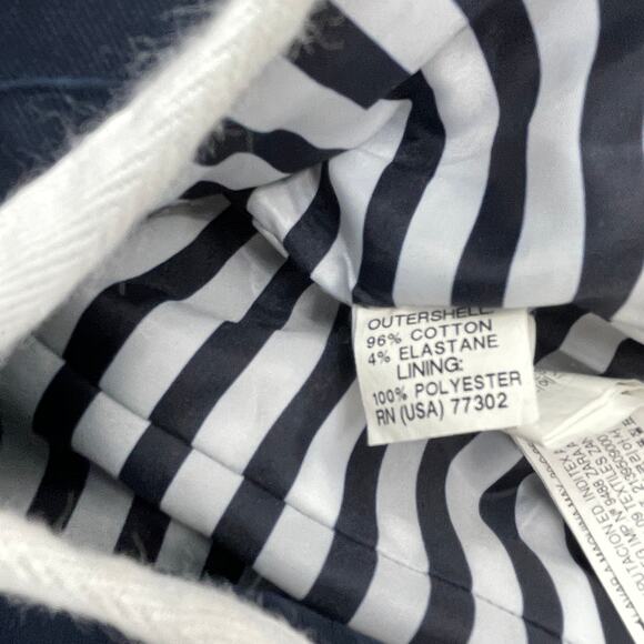 TRF ZARA Womens Preppy Blazer Jacket Size S Blue Fitted Single Button Nautical - Picture 4 of 6